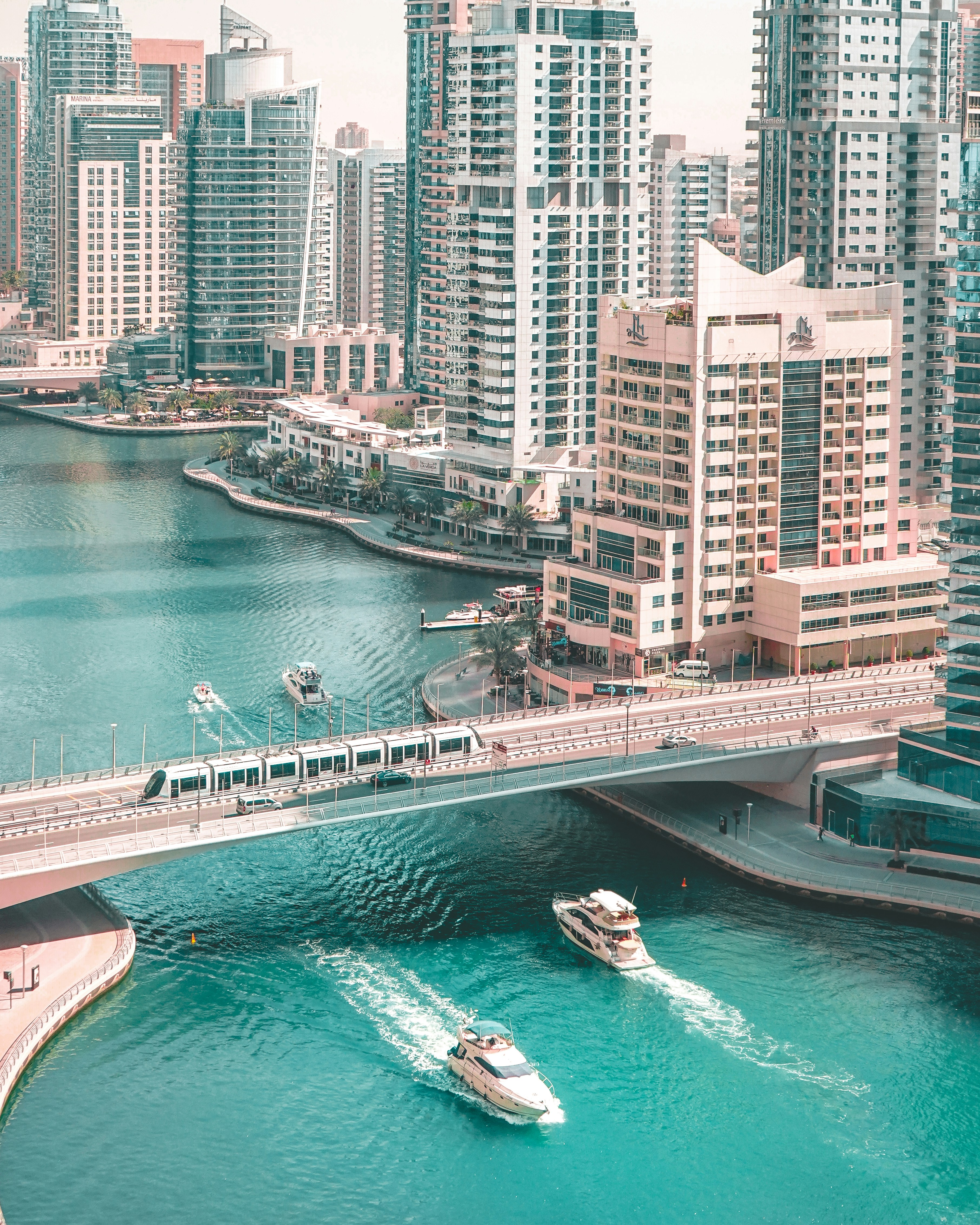 Dubai skyline and buildings