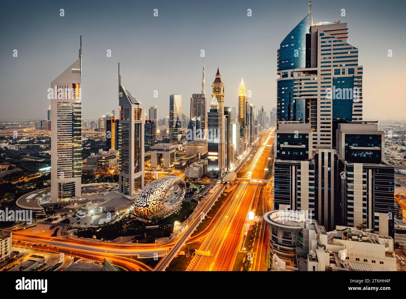 Dubai investment skyline
