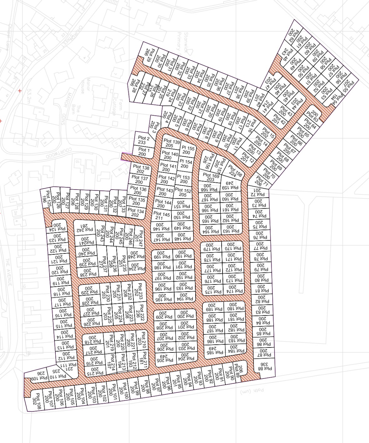 Stanwick map